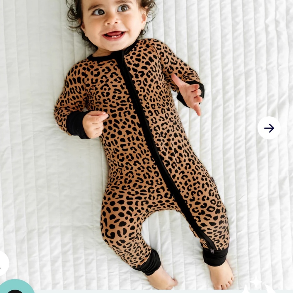Little Sleepies Leopard Zippy